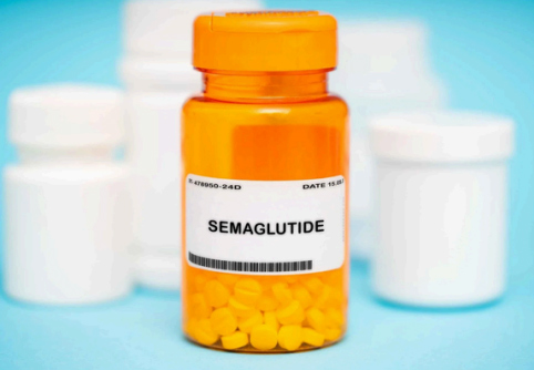 A prescription bottle of semaglutide tablets
